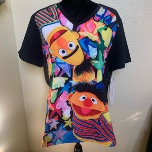 Sesame Street scrub top